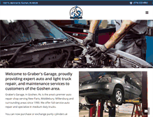 Tablet Screenshot of grabersgarage.com
